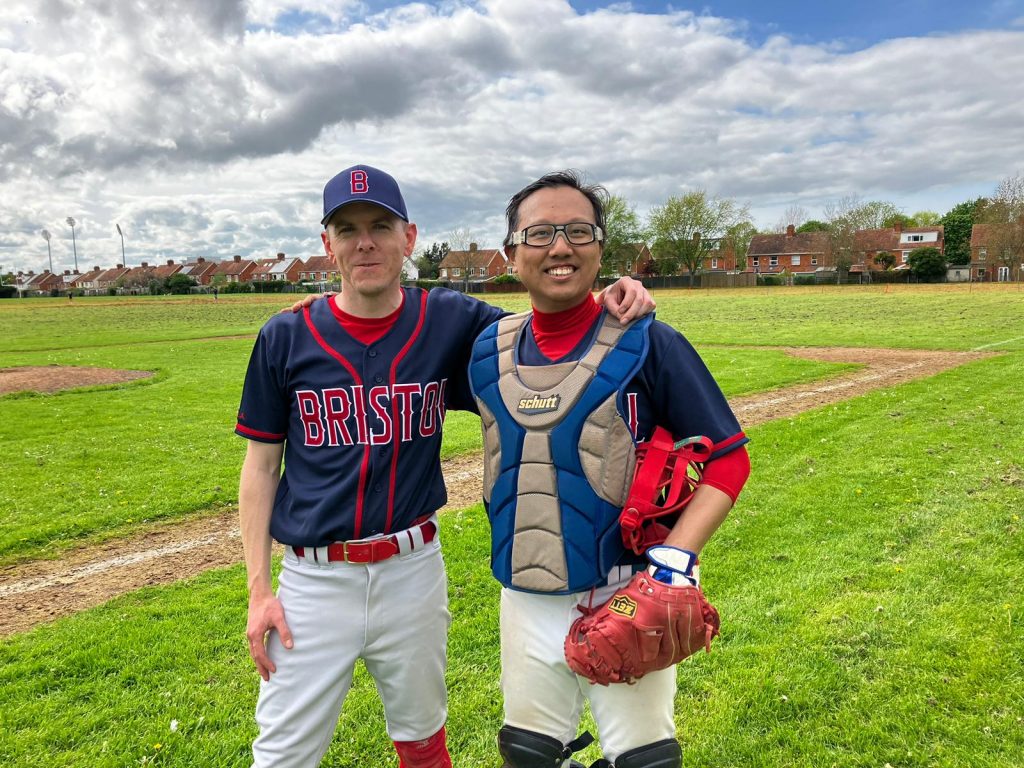 Simon Schwarz and Fu Wai Lam whose heroics kept the Buccaneers in touch in the thrilling double header against the Muskets in Taunton.
